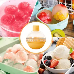Whiskey ice ball mold, small light bulb-shaped ice hockey mold, household round ice cube mold, Kitchen Gadgets