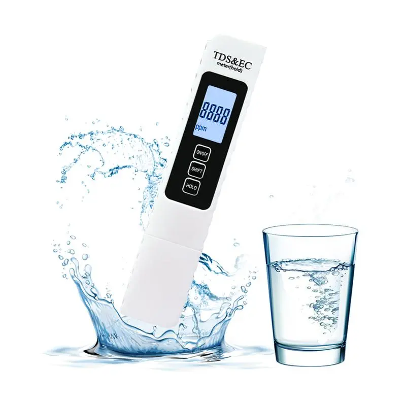2026 New Upgraded 4-in-1 Digital TDS Meter for Water Quality Testing TDS EC Temperature 0-9990 ppm Range with Smart Chip Durable Probe for Drinking Water Reverse Osmosis Aquariums Pools