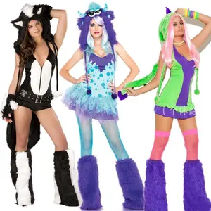 Adult plush toy costumes, animal costumes, luxury monsters, teddy bears, foxes, penguins, role-playing costumes, women's makeup, ball costumes, fancy costumes