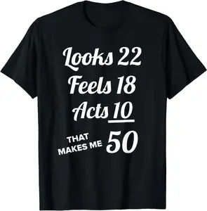 100% Cotton FIFTY YEARS OLD Birthday Present for 50 Year old T-Shirt