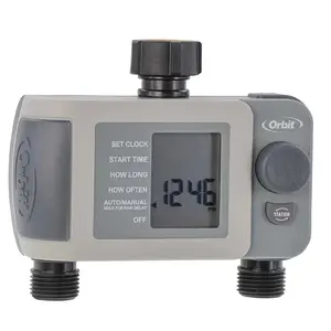 Orbit 2 Outlet, Programmable Digital Irrigation Watering Timer