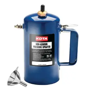 KOTA Non-Aerosol Pressure Sprayer, Refillable Steel Bottle, 32oz Blue
