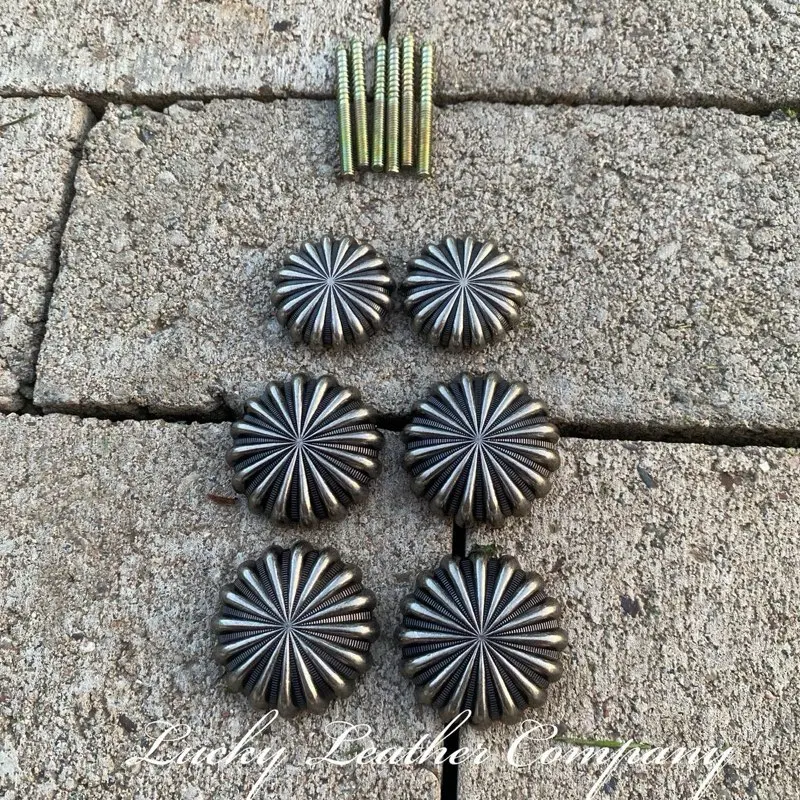 High Quality Pinwheel Saddle Set, Saddle Conchos