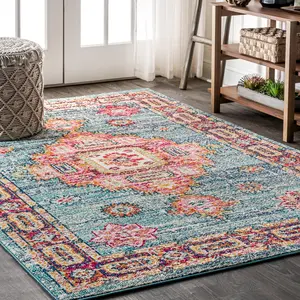 JONATHAN Y Bohemian FLAIR Boho Vintage Medallion Indoor Area Rug; for Living Room, Kitchen, Bedroom, Dining Room, Office