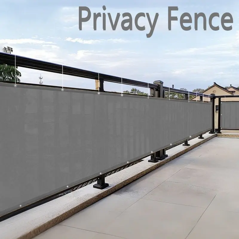 Privacy Screen Panel, 70-80% Sun Protection, Windproof Dustproof Mesh Fabric, Outdoor Patio Balcony Pool Deck, Sunshade Canopy, Sun Shelter, Backyard Canopy