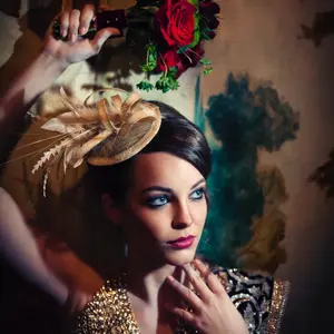 Tea Party Fascinator - Beige