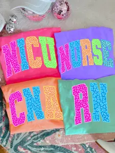 Comfort Colors Neon Leopard Nurse Bundle Shirt, Nurse Neon Distressed, Nurse CNA RN Nicu Shirt, Preppy Nurse Tee, Nurse Life