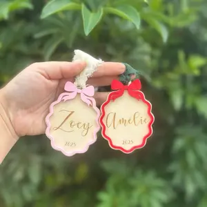 Vintage bow Christmas ornament