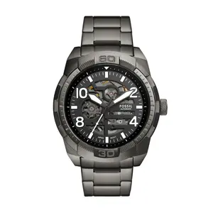 Fossil Men's Bronson Automatic, Smoke Stainless Steel Watch