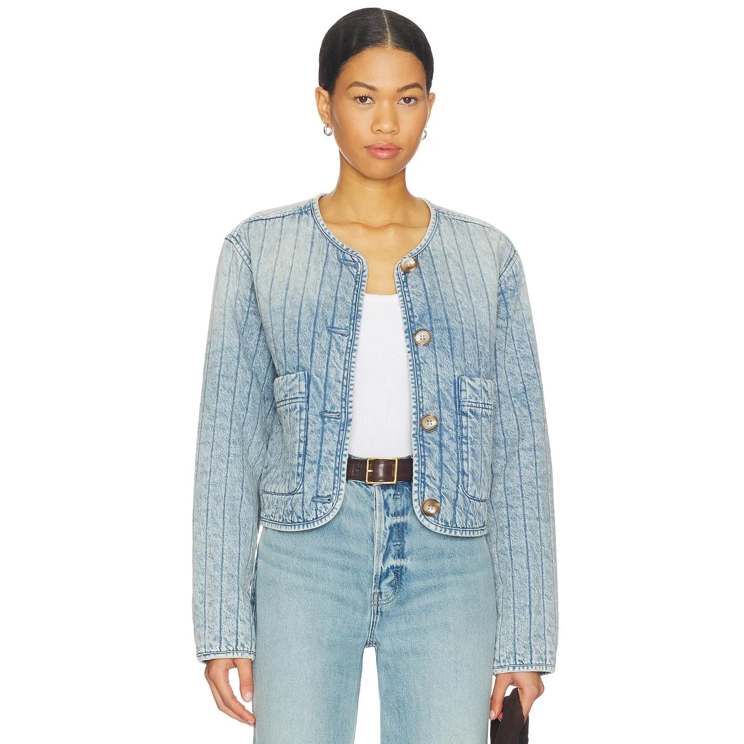 BLANKNYC Quilted Jacket in Bottomless Brunch