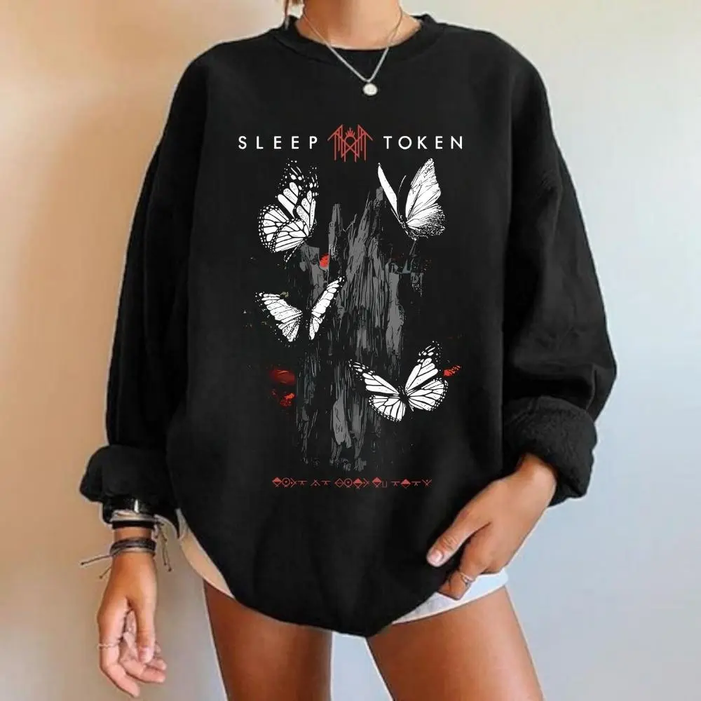 Sleep Token T-shirt, Butterflies Band Crewneck Sweater, Logo Sleep Token Hoodie, Unisex Shirt, Sleep Token Tee, Shoe Rack Organizer