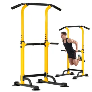 Outdoor&sports Power Tower Dip Station Pull Up Bar for Home Gym Pull Up Bar Station Workout Equipment, Strength Training Fitness