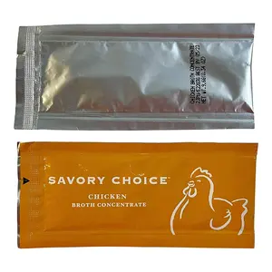 SAVORY CHOICE Reduced Sodium Chicken Broth Concentrate, 16 Packets (9.6g) - Gluten-Free, Diary-Free Broth Concentrate