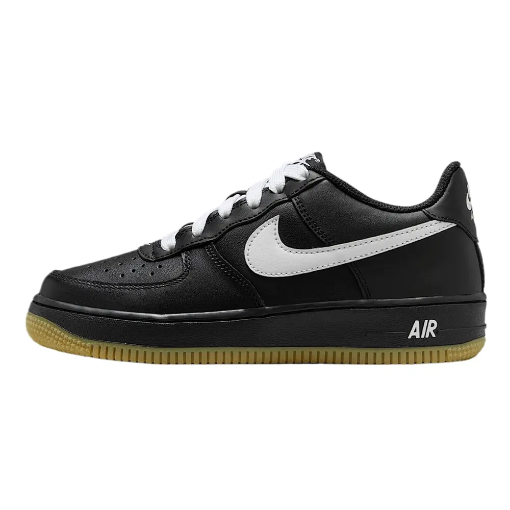 Youth Nike Air Force 1 LV8 3 Black/White-Gum Light Brown (IB8845 001) (GS)