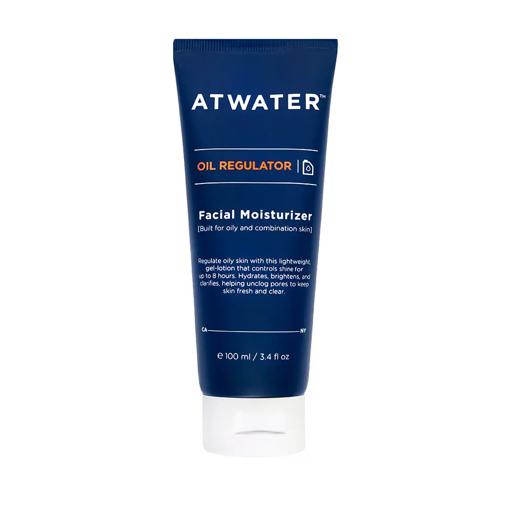 ATWATER Oil Regulator Facial Moisturizer: Lightweight Gel-Lotion for Oily and Combination Skin Controls Shine, Hydrates, and Clarifies Skin with Salicylic Acid