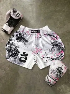 Men's Short Pants Set, Elastic Waist, High Stretch, Above Knee, Print Pattern, Contemporary Style, Loose Fit, Ideal for Sports & Casual Wear, Jogging Pants Set