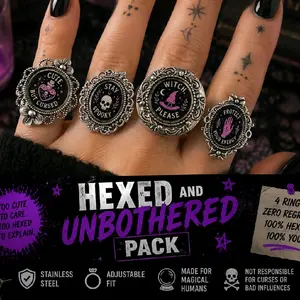Hexed & Unbothered Pack 4 Rings