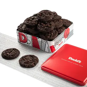 DAVID'S COOKIES Fresh Baked Double Chocolate Chip Biscuits - Ambient Temp Cookie Snack