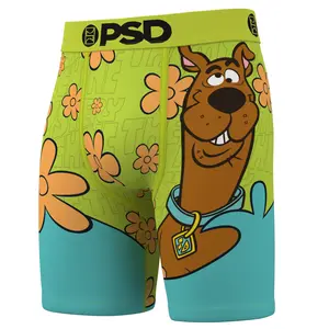 PSD Mens Scooby-Doo Mystery Scoob Boxer Brief - Standard Length 7 Inch Inseam, Soft and Breathable Poly Blend Fabric