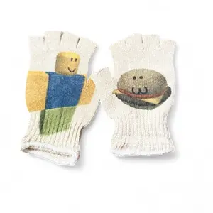 ROBLOX CHEZBURGER FUNNY FINGERLESS GLOVES
