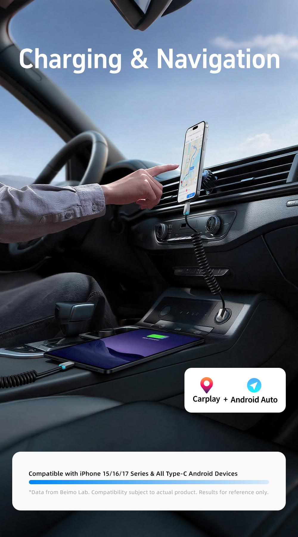 OOI 240W Coiled USB C to USB C Cable, 6.6FT Telescopic Cyber Head Right Angle C to C Cable Fast Charging, High-Speed Data Transfer for car, Ultimate Storage Fits iPhone 17 16 15 Series/ Samsung Galaxy Series/Pixel Series/Laptops/Pad OOI 240W Coiled USB C to USB C Cable, 6.6FT Telescopic Cyber Head Right Angle C to C Cable Fast Charging, High-Speed Data Transfer for car, Ultimate Storage Fits iPhone 17 16 15 Series/ Samsung Galaxy Series/Pixel Series/Laptops/Pad