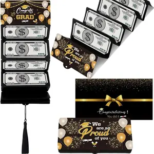 Graduation Gifts Graduation Money Holder with 6 Bill & Card Slots and Envelope, Congratulation Cash Gift Card Holder for 2026 College Graduates
