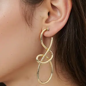 Women's Large-Size Vintage Copper Round Hoop Earrings - 1 Pair Bold French-Style Statement Earrings for Women, Alternative Personality Design Costume Jewelry for Engagement, Daily Occasions, Earring For Women
