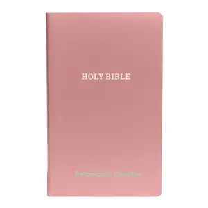 Custom KJV Standard Size Personalized Holy Bible Small Print -Pink/Black/Blue/Green/Purple  - tiktok