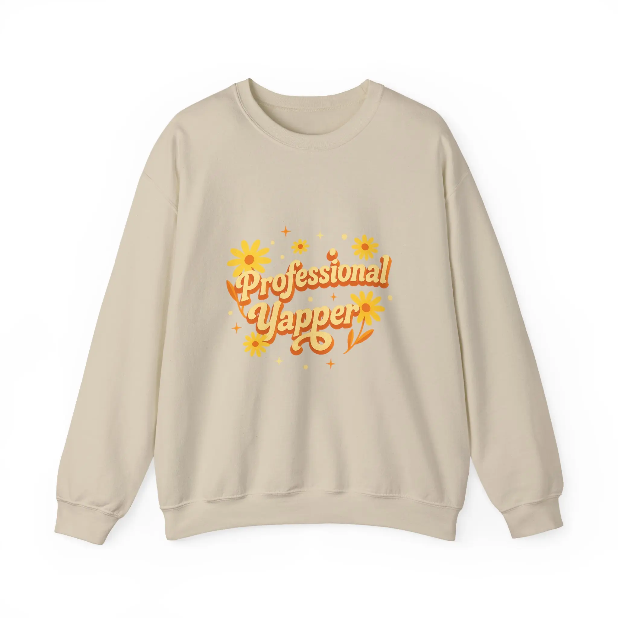 Professional Yapper Sweatshirt , Funny Quote Crewneck, Unisex Heavy Blend