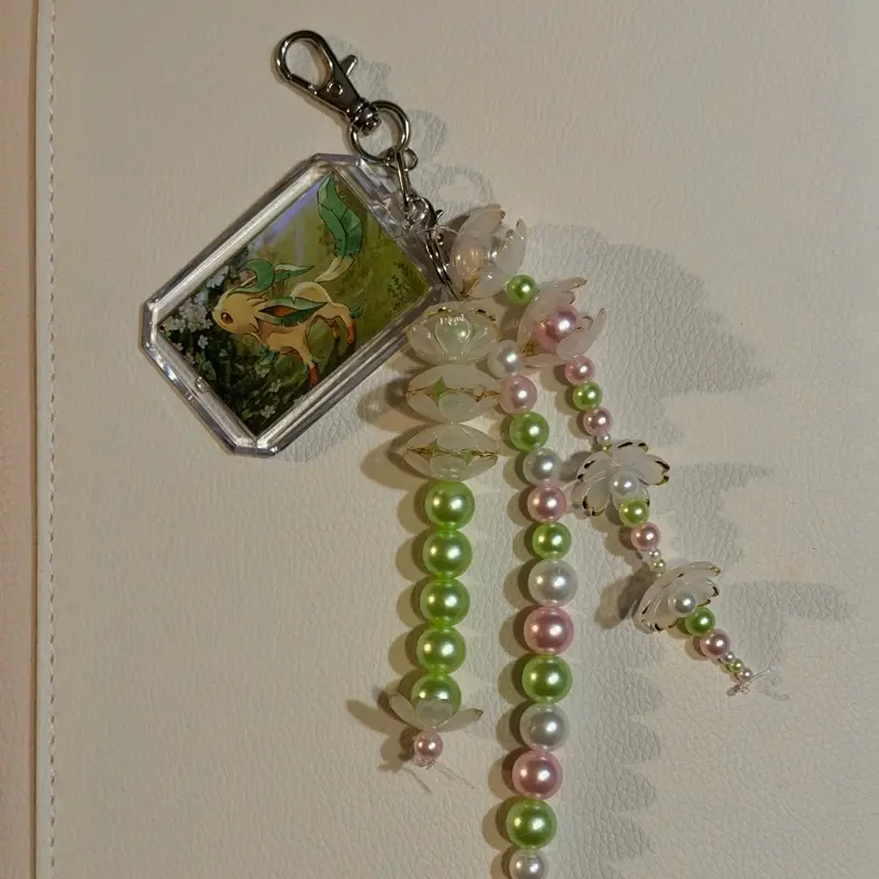 Custom Poké Keychain- Leafeon