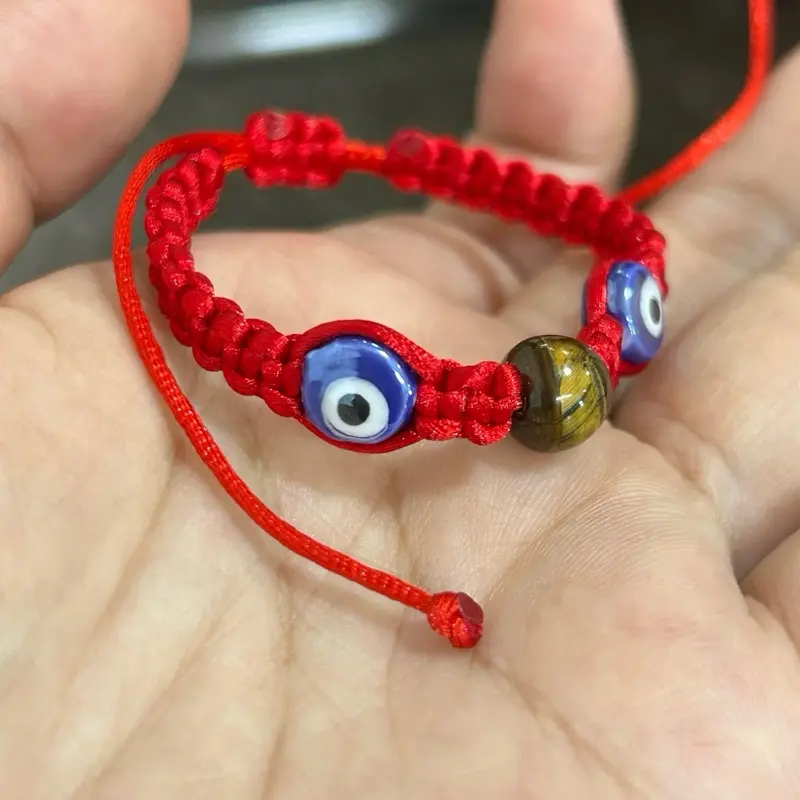 String baby bracelet evil eye protection