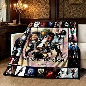 Michael Jackson Super Soft Flannel Blanket | High-Quality Cozy Throw for Bedding, Couch & Travel | Perfect Birthday Gift for MJ Fans, Family & Friends---Warm Haven Textiles