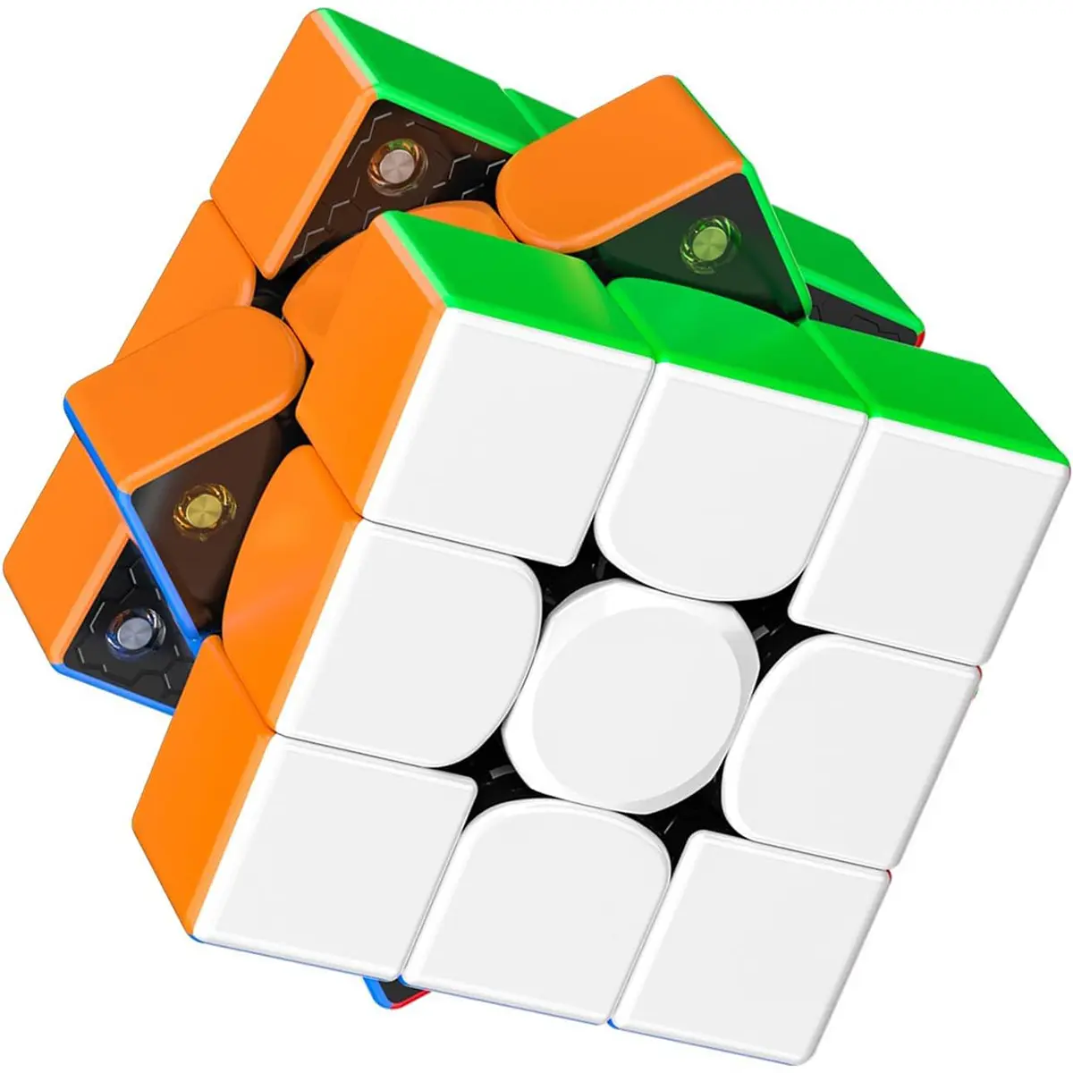 3x3 Magic Cube, Magnetic Alignment & Adjustable Control Puzzle Toy with Smooth Motion for Fast Solving, Stickerless Speed Cube for Kids & Adults, 3X3 Magic Cubes