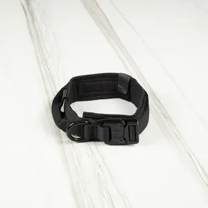 Tactical Nylon Dog Collar Black
