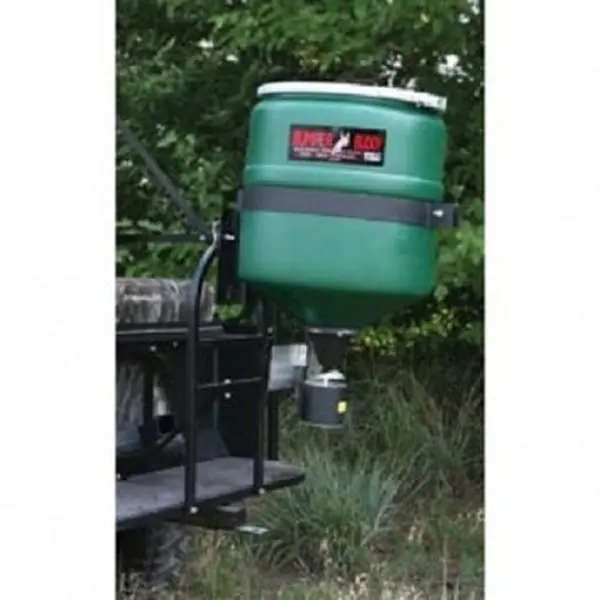 212 MAIN Bumper Buddy ATV Spreader, 22000 Model, 20-gal Hopper, Polyethylene Build, Clamp Mount, Quick Install, Portable, Ideal for Fertilizer Spread & Pet/Bird Feeding