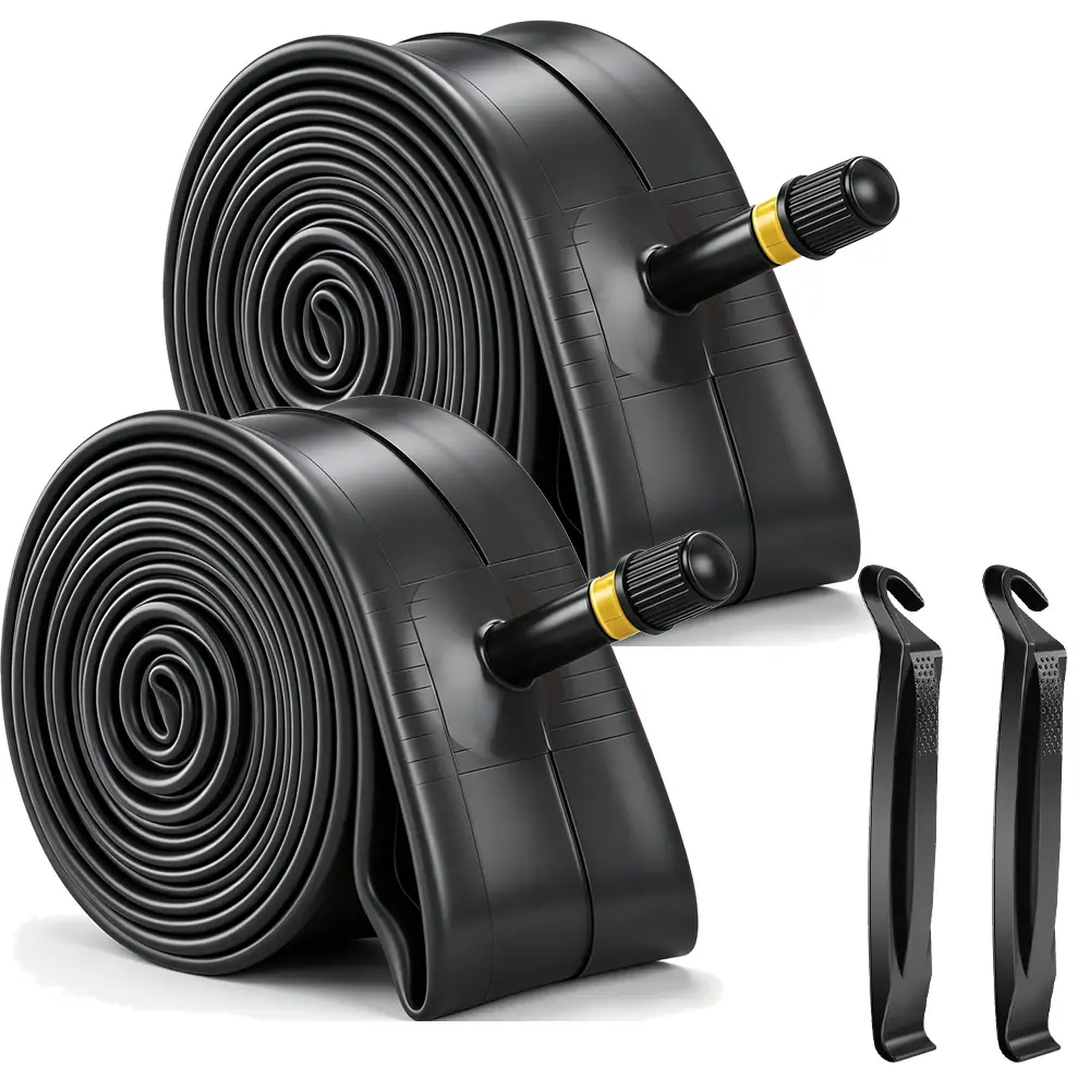 2 Pack 29''Bike Inner Tubes 29 x 1.75/1.95/2.0/2.10/2.125 Bike Tire Tube Bicycle Replacement Butyl Rubber Inner Tube with 32mm Schrader Valve for Mountain Cruiser and City Bikes