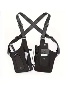 [Personal For Men] Men's Vintage Crossbody Bag, Adjustable Strap, Durable Black Backpack for Hiking, Cycling & Travel, Multiple Compartments, Secure Zipper Closure, Anti Theft, Anti Theft Sling, Perfect Gift for Him, Hiking Gear