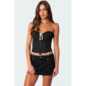 Abbey Tie Front Corset