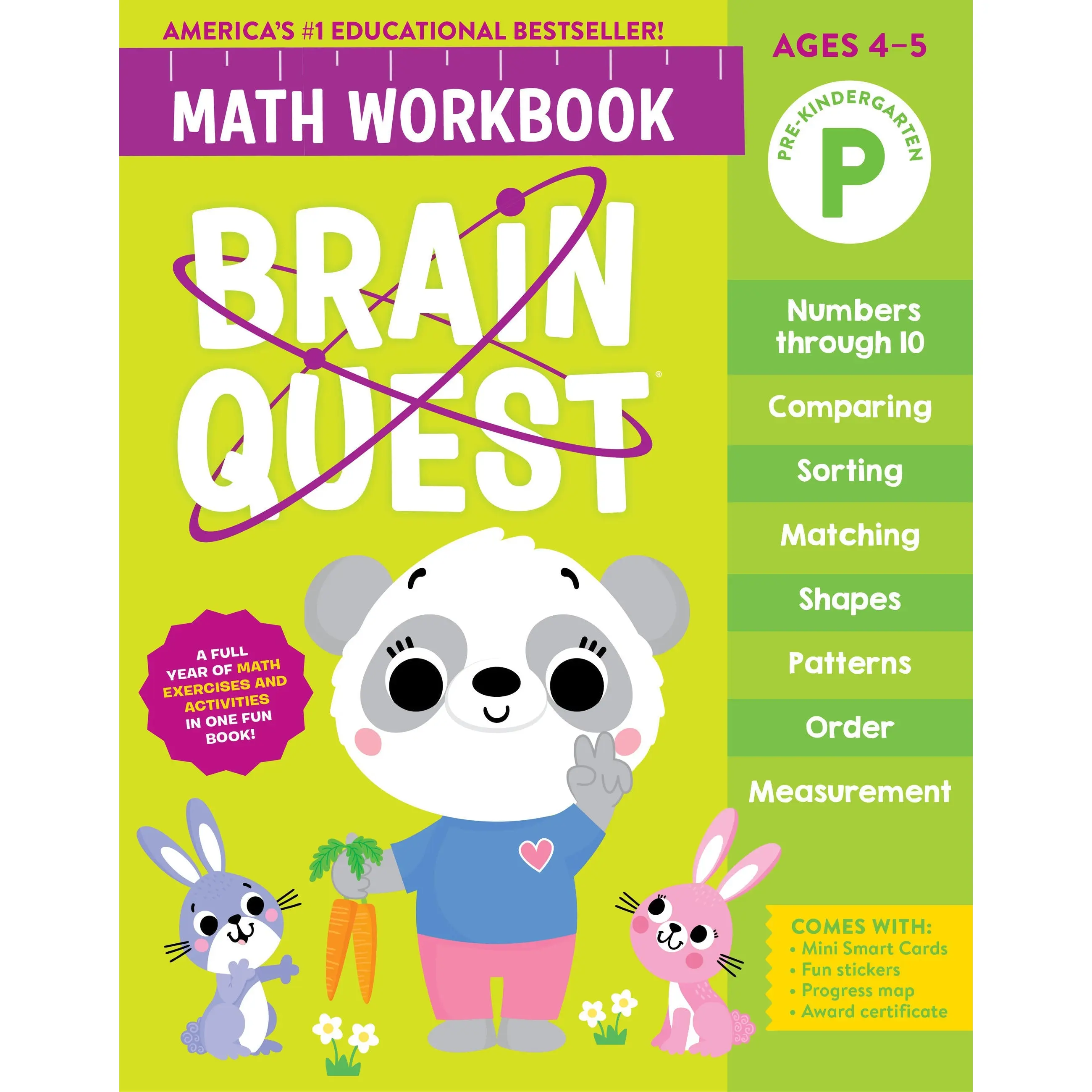 Brain Quest Math Workbook: Pre-Kindergarten by Workman Publishing [Paperback Book]