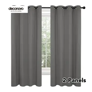 Deconovo Bedroom Curtains, Room Darkening Panels, Thermal Insulated, Light Blocking Curtains