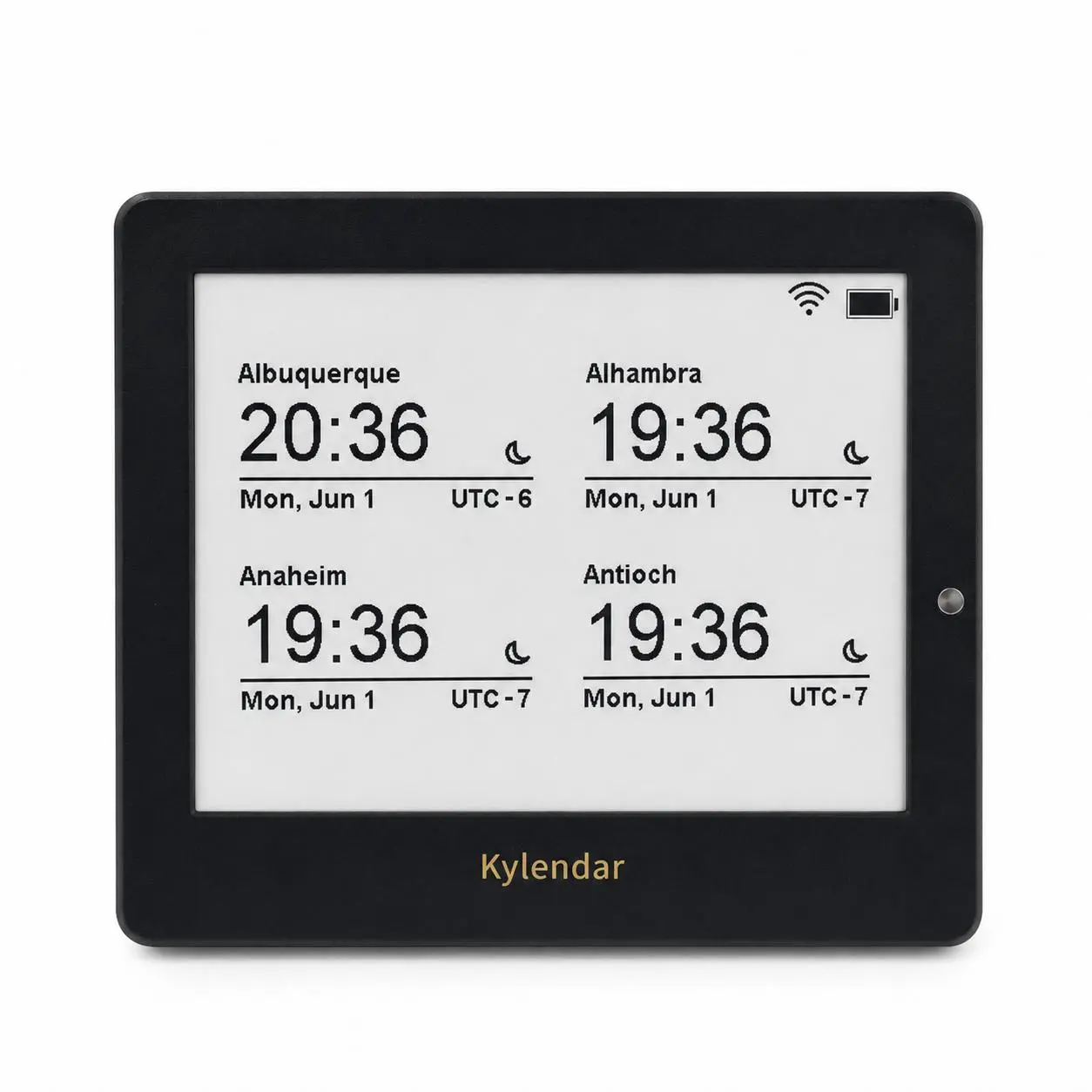 4.2'' Study Digital Calendar Clock, Schedule Sync, US Time Calibration, Professional Time Management Device, Easy Operation, Ideal Study Gift, for Bedroom, Study, School & Library