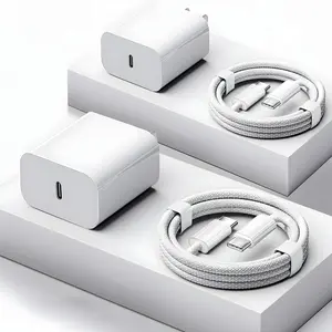 2-Pack 40W Super Fast Charging USB-C Charger with 6FT Type C to C Charging Cable for iPhone 17/16/15, iPad, Phone Adapter Electronic Accessories