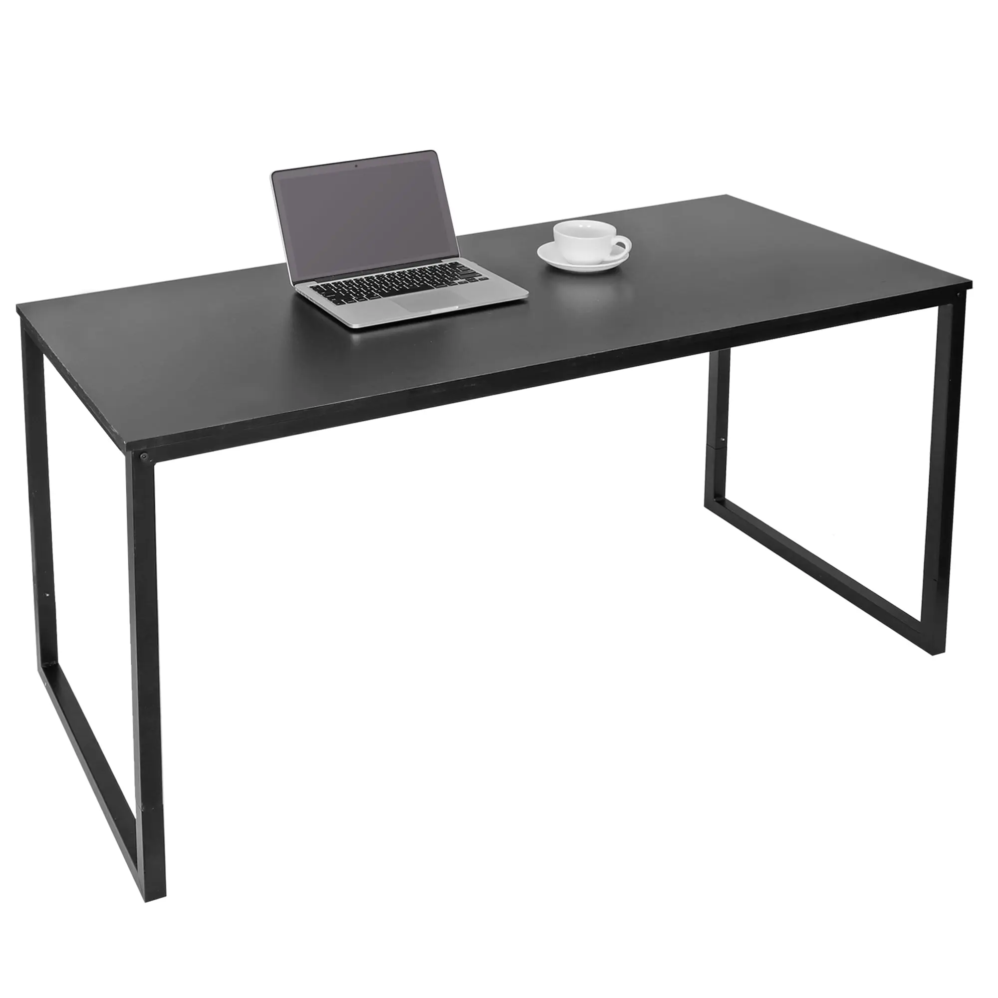 Sturdy Modern Rectangular Computer Desk - SuperDeal 47"-55" Multi-Size Anti-Rust MDF+Metal Frame Commercial Office Furniture, Quick Set-Up Modern Corner Desk for Workplaces, Studios,summerwins
