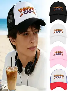 Unisex Breathable Mesh Baseball Cap, Adjustable Snap Back Closure, Suitable for All Seasons, Sports Events & Outdoor Activities