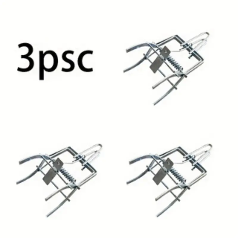 3pcs Stainless Steel Mouse Trap, Efficient Rodent Control, Home Pest Control, No Power Required, Reusable, Ideal for Underground Use, Garden Pest Management