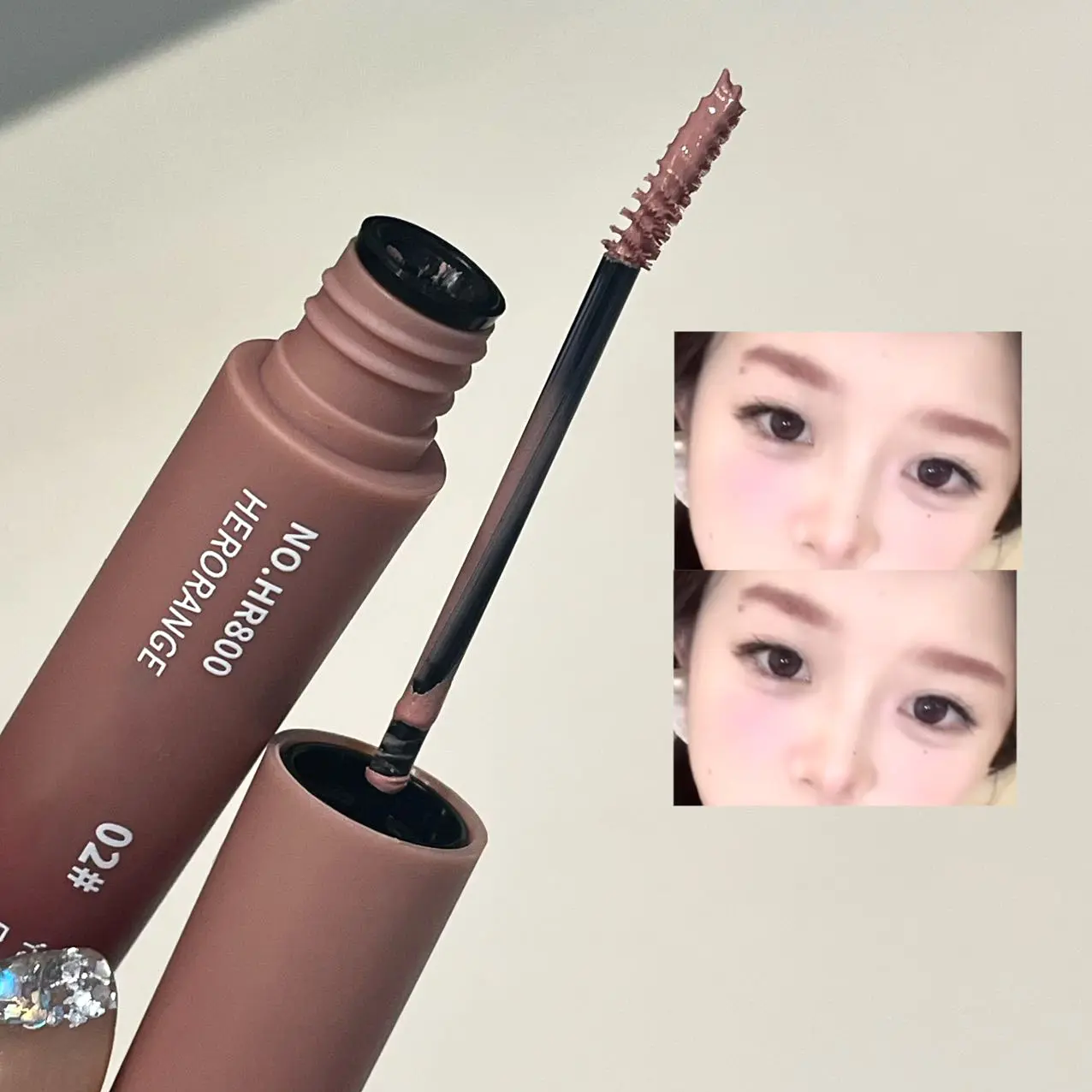 HERORANGE natural full color eyebrow dye is very fine and long-lasting, waterproof and sweat-proof, not easy to smudge black brown pink coffee eyebrow dye Brow Stain Eyebrow Tinting Cream Waterproof Eyebrow Cream Eyebrow Makeup Products Tinted Brow Cream