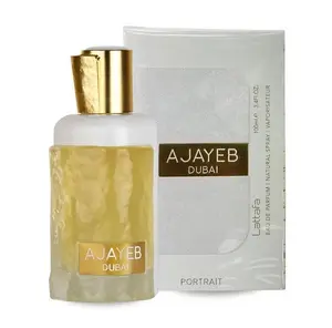 Lattafa AJAEB DUBAI PORTRAIT Women's Perfume - Floral Arabian Fragrance, Alcohol-Based, Orange-Lemon Notes, Unisex Option, 3.4oz(100ml), Floral Scents Perfume, Boxed Jasmine-Themed Women's Fragrance, Beauty & Personal Care