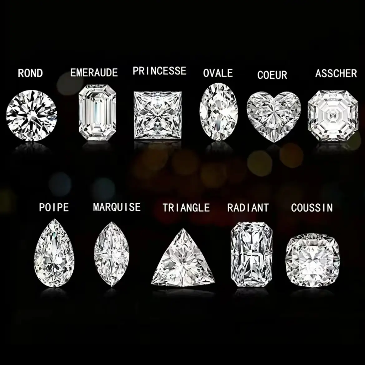 Lab-grown diamonds：Affordable processing of a batch of lab-grown diamonds; customization available.