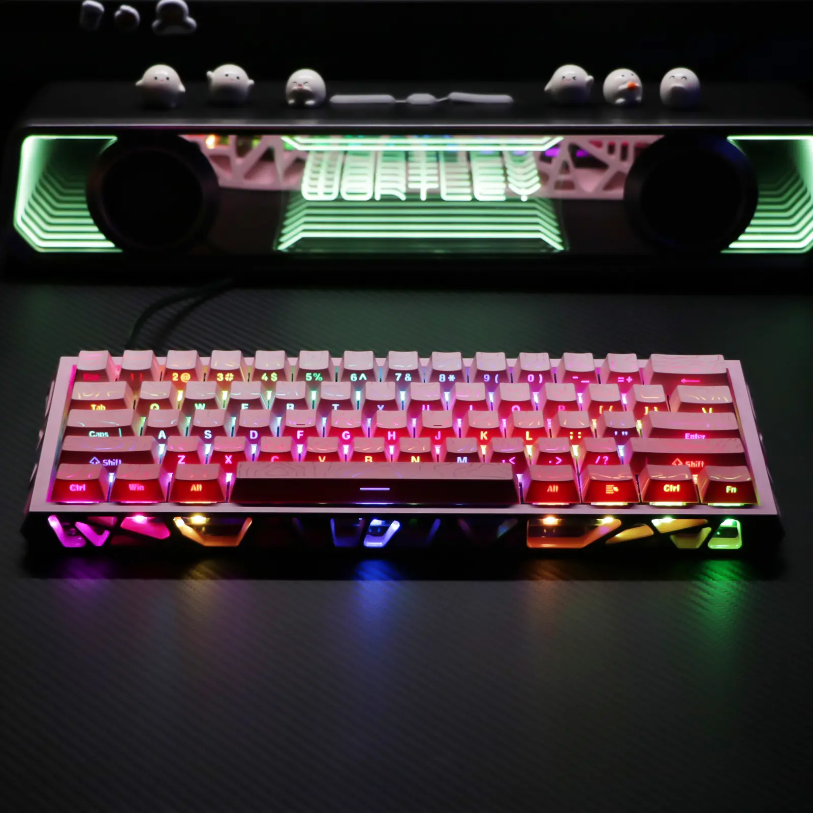 61-Keys Mechanical Gaming Keyboard, USB Powered MiniKeyboard, Mechanical Game Keyboard, Tactile FeedbackKeyboard, Lighted Mechanical Keyboard, ComputerAccessories