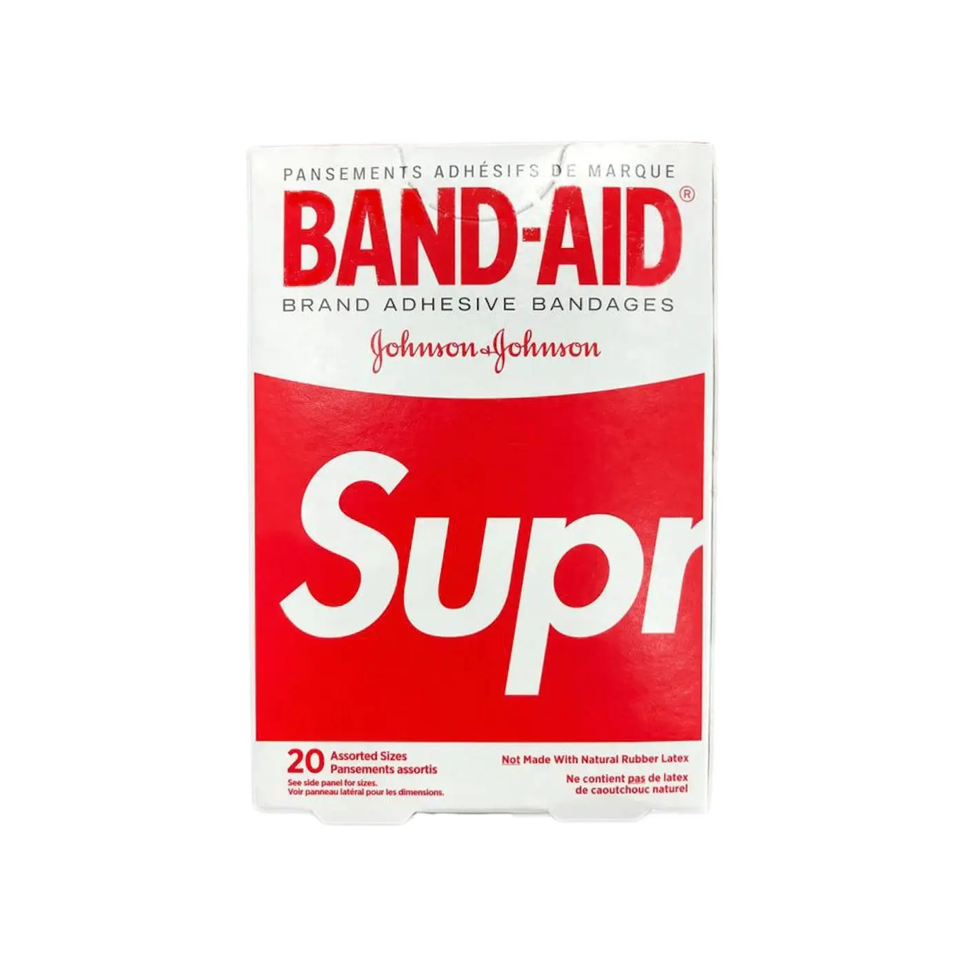 Supreme x Band Aid Adhesive Bandages (Box of 20) Red